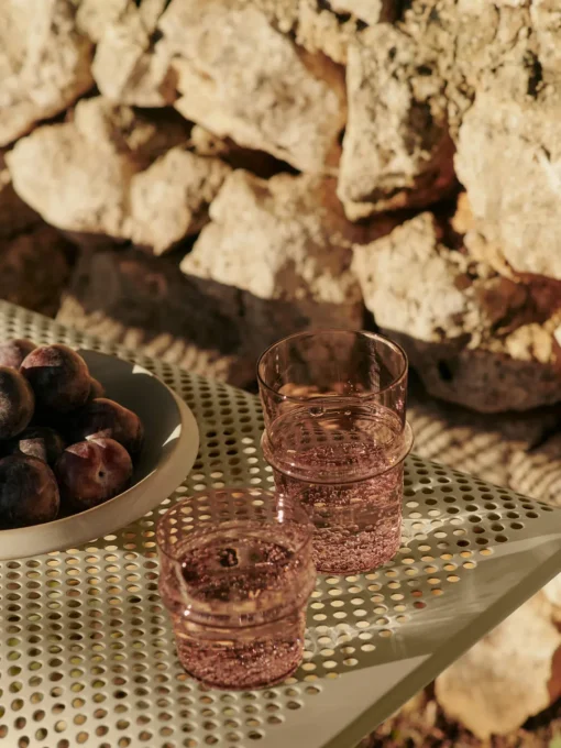 Ferm Living Vasos de agua soplados Boya, 2 uds.