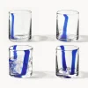 Westwing Collection Vasos de agua soplados Taha, 4 uds.