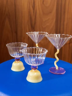 &k Amsterdam Vasos de vidrio borosilicato Tulip, 2 uds.^ Vasos|Vajillas Completas