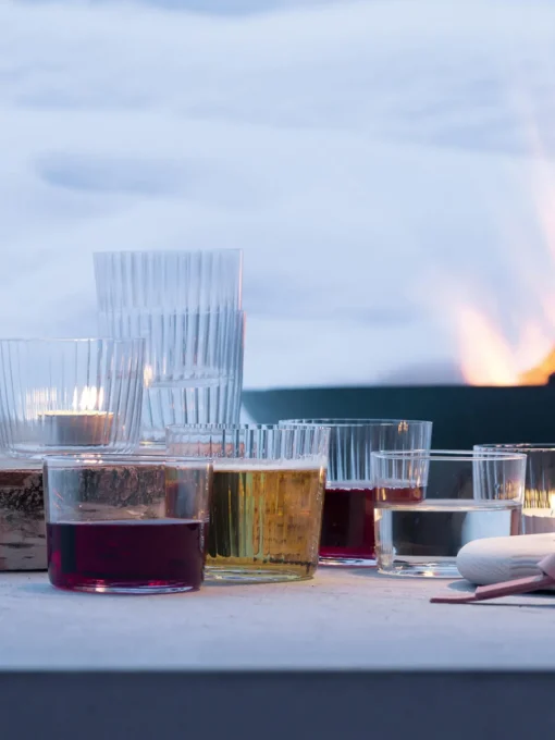 Lsa International Vasos de vidrio soplado artesanlamente Gio, 4 uds.^ Vasos|Vajillas Completas
