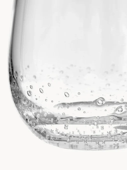 Broste Copenhagen Vasos de vidrio soplado con burbujas Bubble, 4 uds.^ Menaje De Mesa