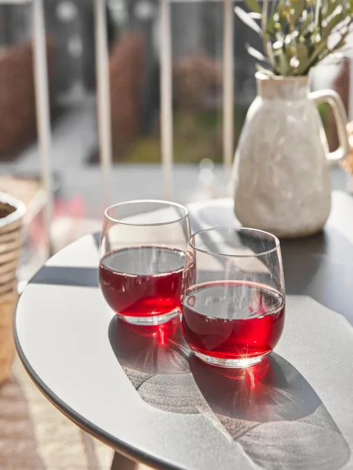 Broste Copenhagen Vasos de vidrio soplado con burbujas Bubble, 4 uds.^ Menaje De Mesa