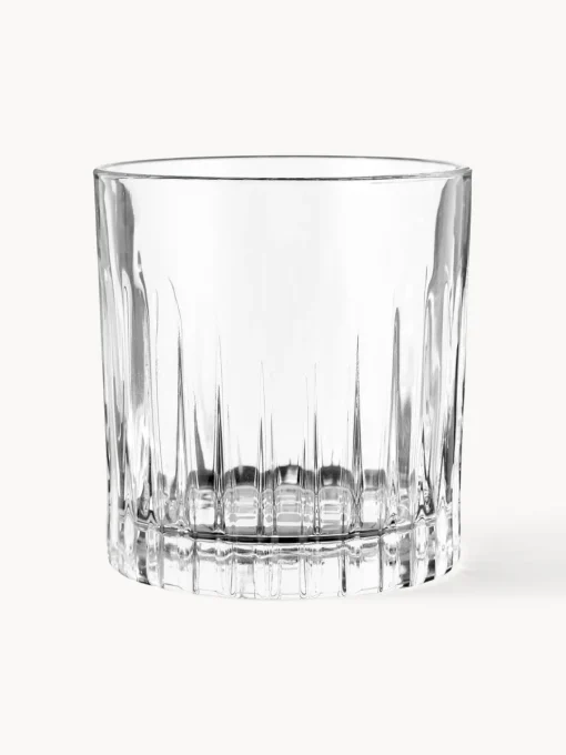 RCR Vasos old fashioned de cristal con relive Timeless, 6 uds.^ Copas De Cóctel|Vajillas Completas