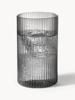 Ferm Living Vasos pequeños soplados con relieves Ripple, 4 uds.