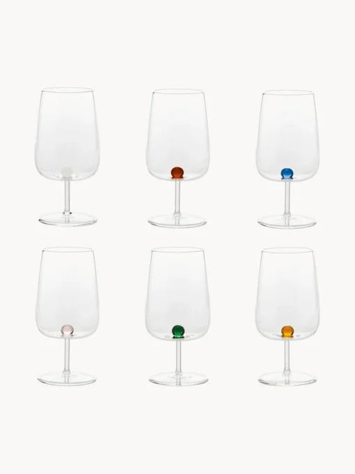 Zafferano Vasos soplados Bilia, 6 uds.