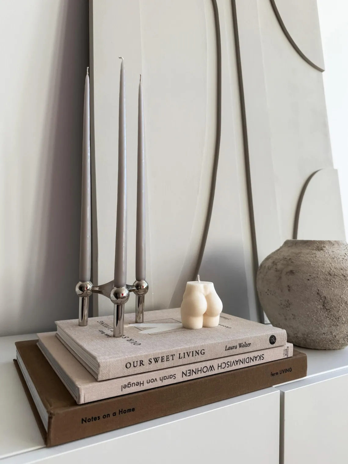 Noma Studio Vela artesanal de diseño Peachy^ Velas Decorativas|Jarrones