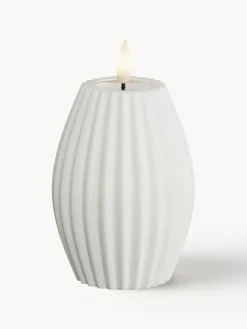 Deluxe Homeart Vela LED artesanal Round Stripe, 10 cm^ Velas Led|Velas Decorativas