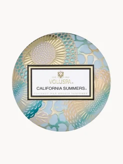 Voluspa Vela perfumada artesanal California Summers (sal marina, vainilla cálida, madera de teca)