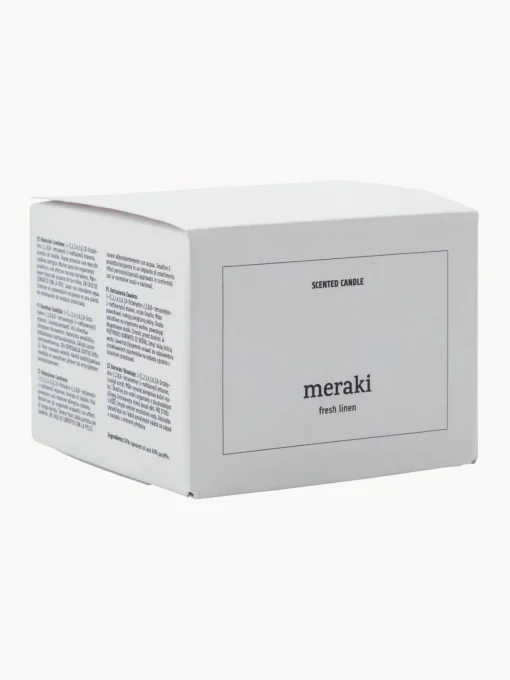 Meraki Vela perfumada de tres mechas Fresh Linen (Jasmine & Rose)^ Velas Perfumadas|Jarrones