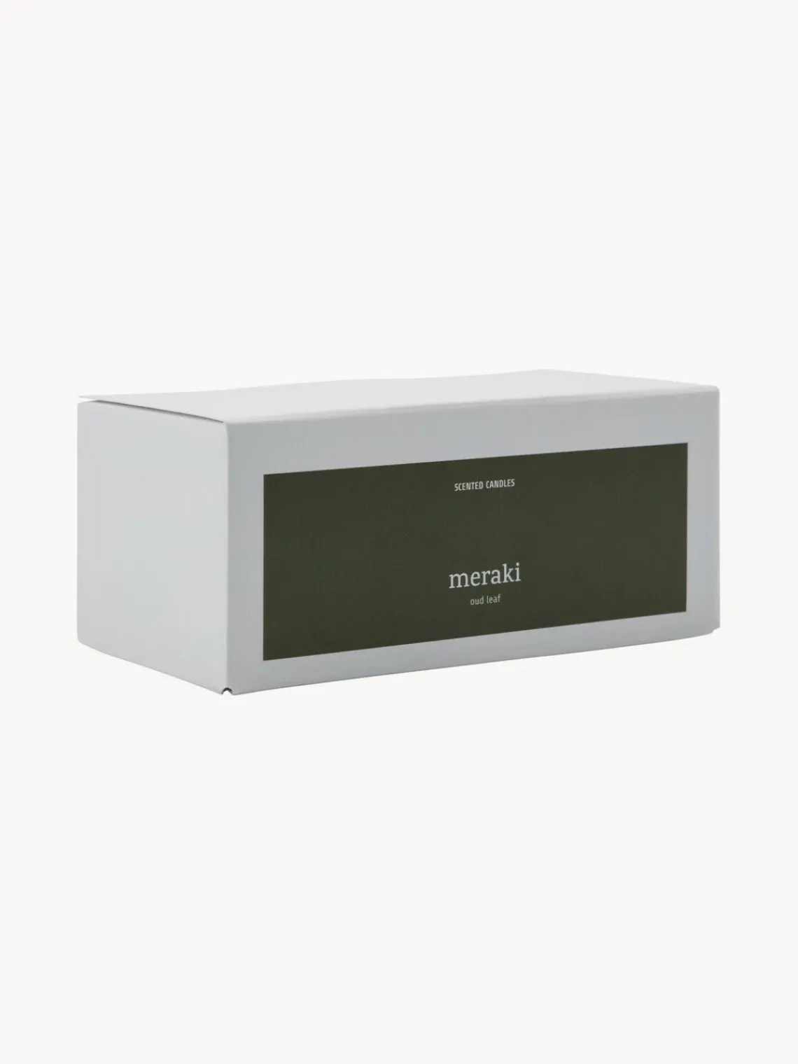 Meraki Vela perfumada pequeña Oud Leaf (rosa, madera de cedro, jazmín, lirio y lirio de los valles)