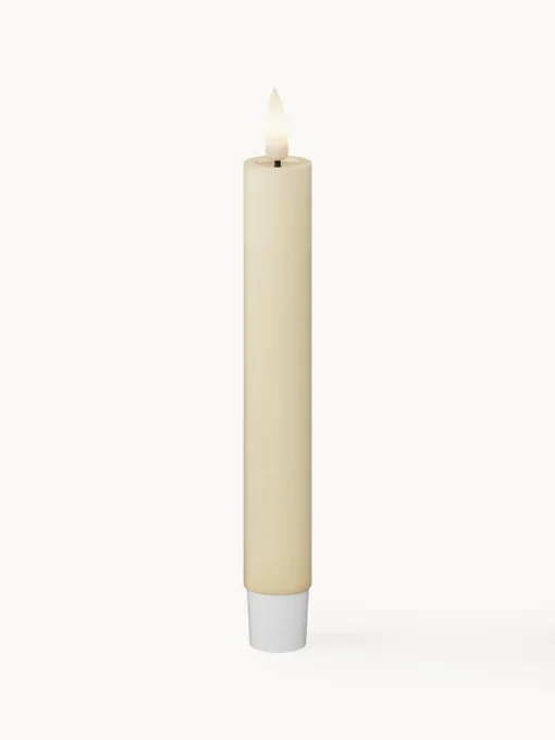 Deluxe Homeart Velas cónicas LED artesanales Real Flame, 15 cm, 2 uds.
