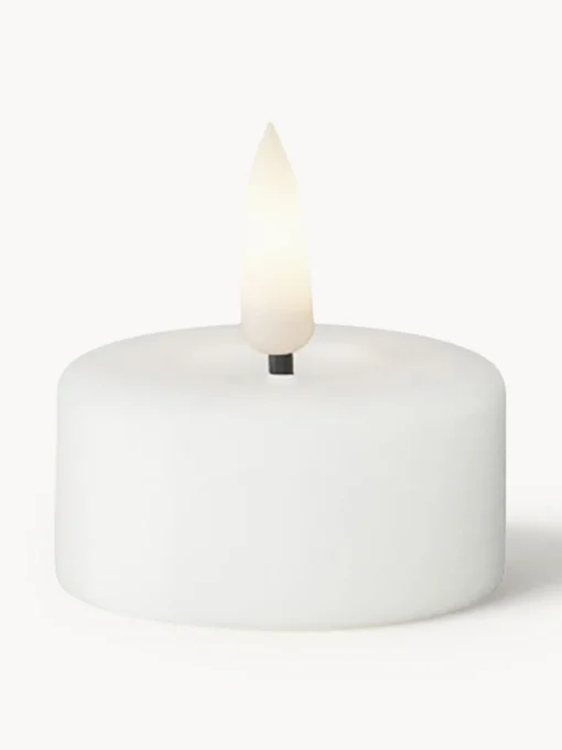 Deluxe Homeart Velas de té LED artesanales Real Flame, 4 uds.^ Velas Led|Velas Decorativas