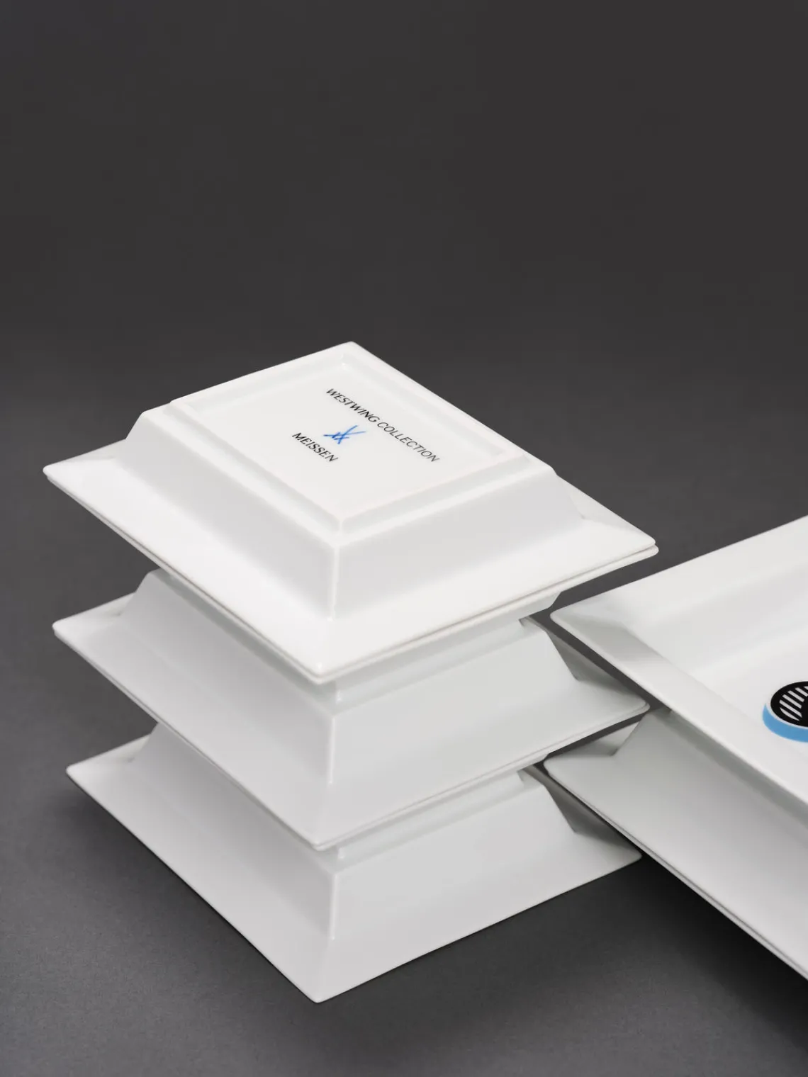 Westwing Collection Vide-poche decorativo artesanal con motivo x MEISSEN^ Bandejas Decorativas|Jarrones