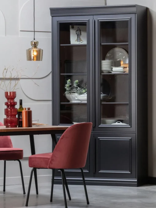 Vitrina de madera de roble Organize