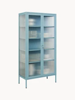 Mustard Made Vitrina de metal con cristal acanalado The Collector^ Vitrinas|Vitrinas