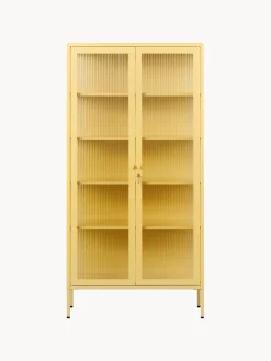 Mustard Made Vitrina de metal con cristal acanalado The Collector^ Vitrinas|Vitrinas