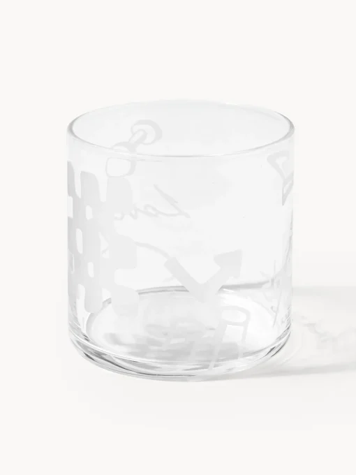 Westwing Collection Westwing | Crosby Studios, vasos altos artesanales Cristal, 2 uds.^ Vasos|Vajillas Completas