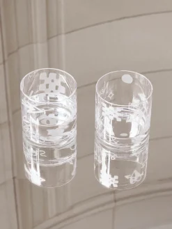 Westwing Collection Westwing | Crosby Studios, vasos altos artesanales Cristal, 2 uds.^ Vasos|Vajillas Completas