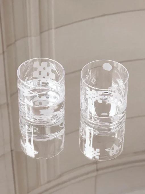 Westwing Collection Westwing | Crosby Studios, vasos altos artesanales Cristal, 2 uds.^ Vasos|Vajillas Completas