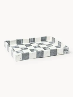 Westwing Collection Westwing | Crosby Studios, bandeja decorativa de mármol Carreaux^ Bandejas Decorativas|Jarrones