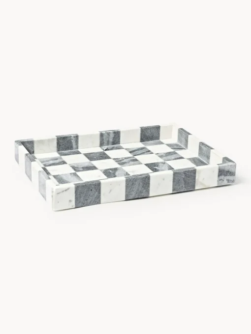 Westwing Collection Westwing | Crosby Studios, bandeja decorativa de mármol Carreaux^ Bandejas Decorativas|Jarrones
