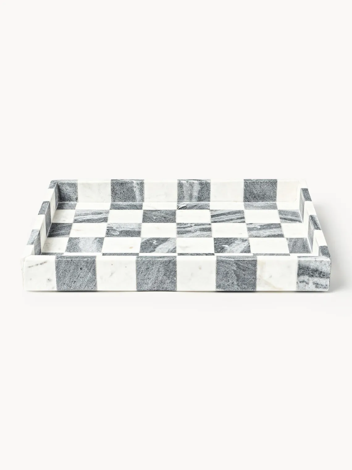 Westwing Collection Westwing | Crosby Studios, bandeja decorativa de mármol Carreaux^ Bandejas Decorativas|Jarrones