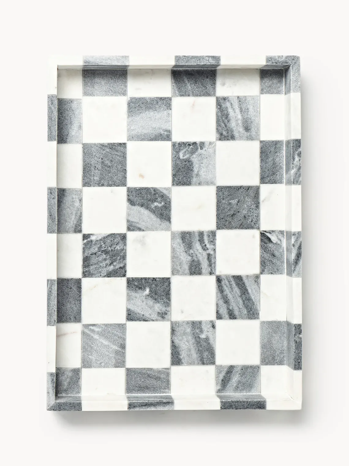 Westwing Collection Westwing | Crosby Studios, bandeja decorativa de mármol Carreaux^ Bandejas Decorativas|Jarrones