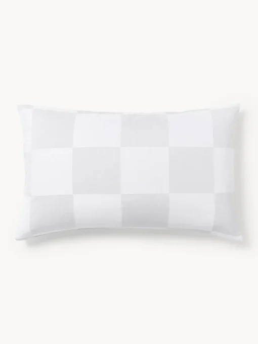 Westwing Collection Westwing | Crosby Studios, funda de almohada de algodón a cuadros Damier